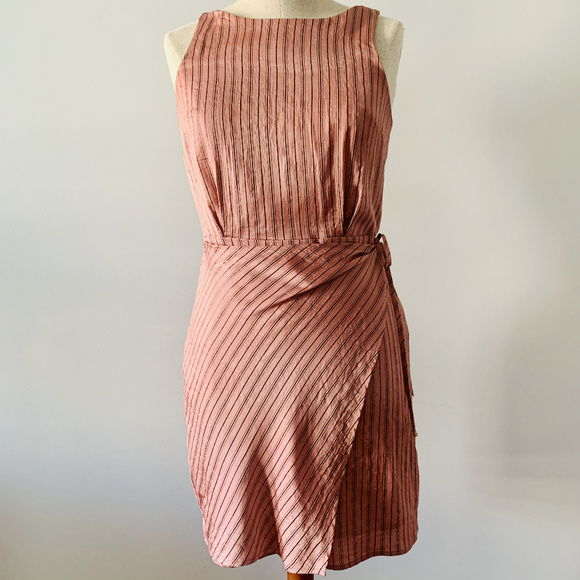 Express Dresses & Skirts - Express Striped Dress with faux wrap